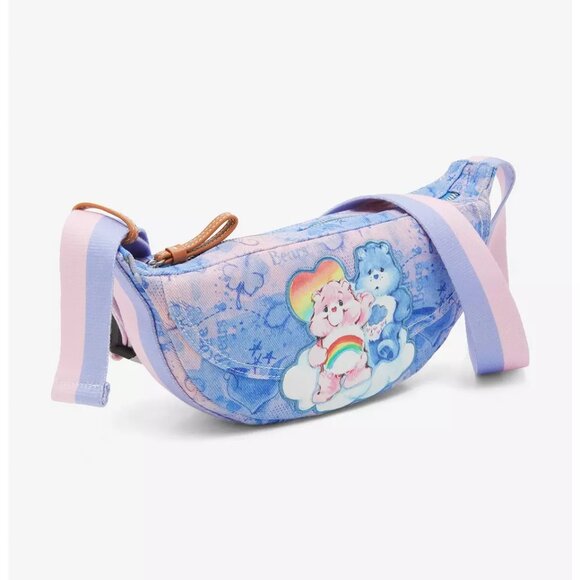 Care Bears Cheer Bear & Grumpy Bear Convertible Crossbody Belt Bag - NWT - Picture 2 of 4